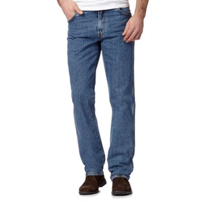 Wrangler Texas vintage stonewash light blue regular fit jeans